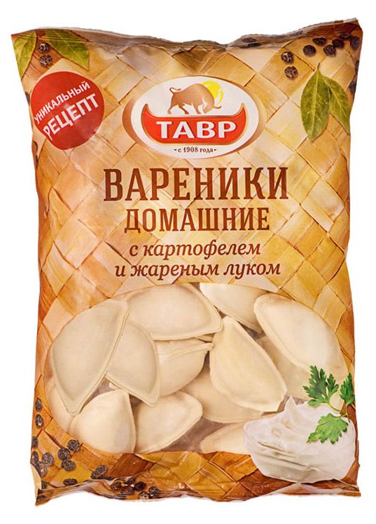 

Вареники Тавр с картофелем и жареным луком 900 г