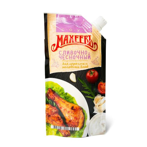 Соус майонезный сливочно-чесночный Махеевъ для горячих и холодных блюд