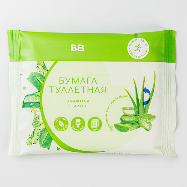 Бумага туалетная влажная