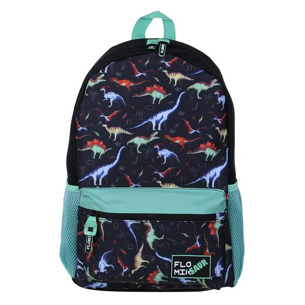Флозавр рюкзак подростковый 43,5х29х13,5см, 1 отд., 3 карм., пэ, нашивка и пулеры из силикона