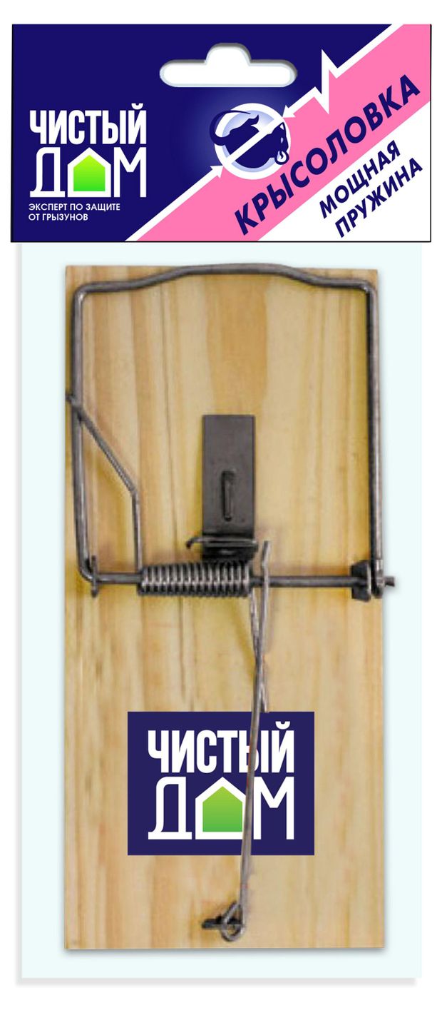 

Крысоловка механическая деревянная Чистый Дом