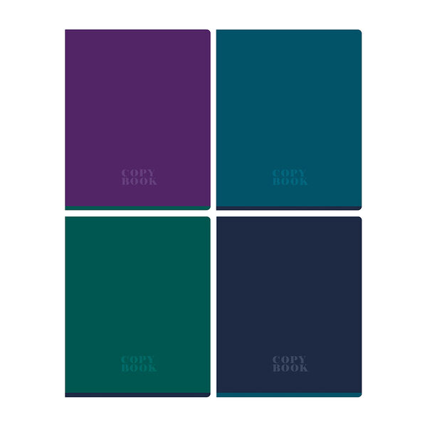 Тетрадь общая BG Monocolor.Dark А5 48 листов в клетку на скрепке цвет в ассортименте