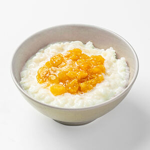 Каша рисовая с манговым топингом