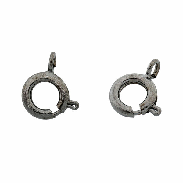 4AR240 Замок для бус кольцо 9мм, 5шт/упак, Astra&Craft(Черный никель)