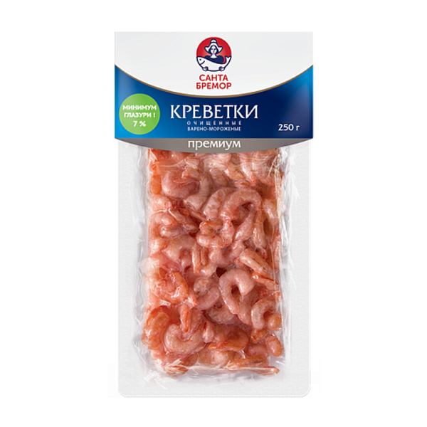 Креветки Санта Бремор вареные замороженные 250 г
