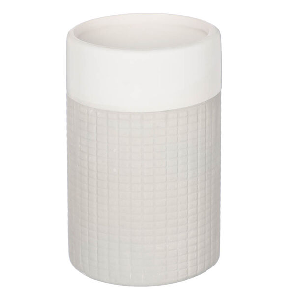 Vetta стакан для ванной комнаты white-and-black, керамика