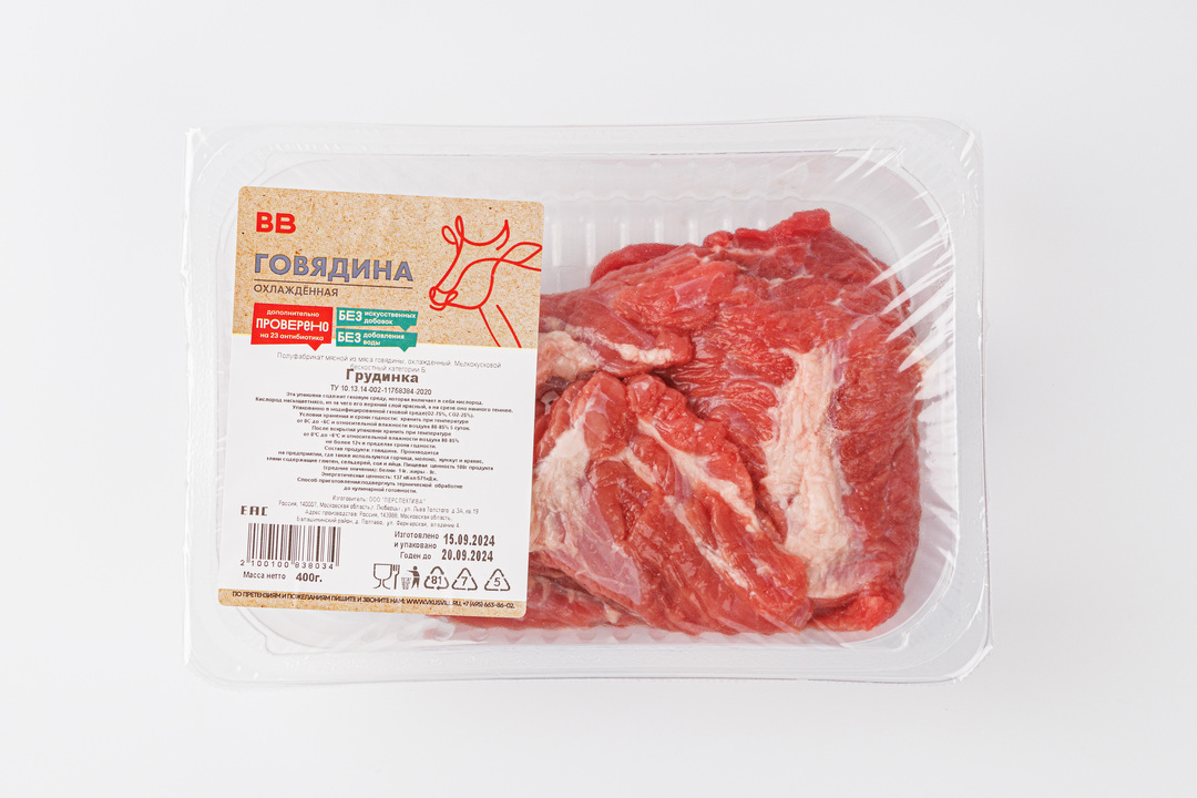 

Грудинка говяжья бескостная, 400 г