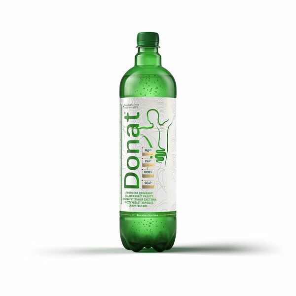 Вода Donat Mg минеральная лечебно-столовая газированная 1 л