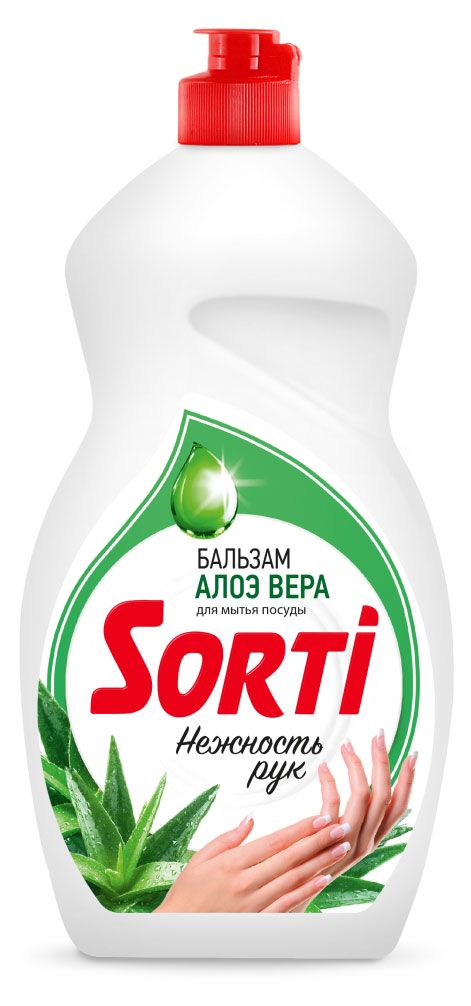 

Средство для мытья посуды Sorti Бальзам с алоэ вера 1.3 л