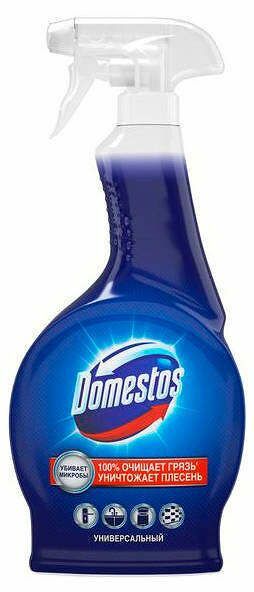 Чистящий спрей Domestos против грязи бактерий и плесени 500мл