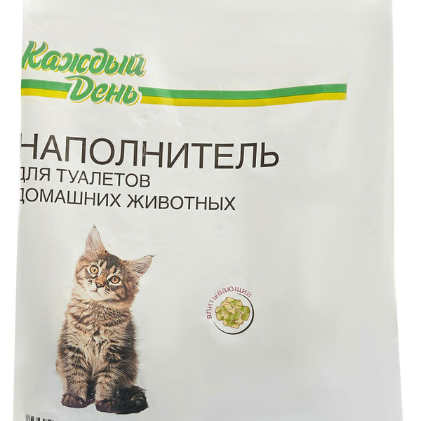 Наполнитель для кошачьего туалета Каждый День впитывающий