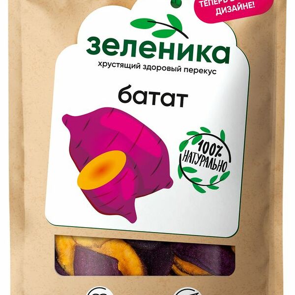 Батат сушёный Зеленика Здоровый перекус 50 г