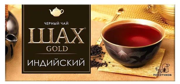 

Чай Шах Gold индийский черный в пакетиках 25 шт. x 2 г