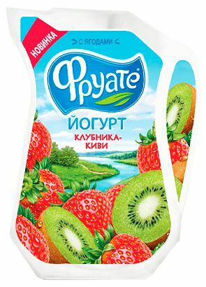Йогурт питьевой Фруате клубника-киви 1.5%, 250 г