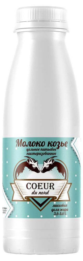 

Молоко Coeur du nord козье пастеризованное 5.6% 0.5 л