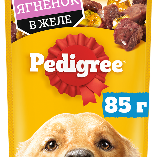 Влажный корм PEDIGREE® для собак, ягненок в желе, 85 г