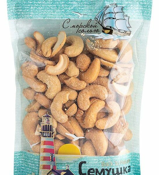 Кешью жареный Семушка с морской солью 120 г