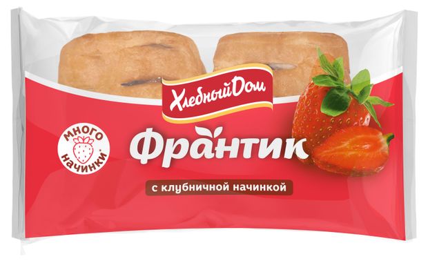

Слойка Хлебный дом Франтик с клубничной начинкой 2 шт х 50 г