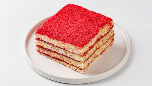 Торт-мини с малиной и сметанным кремом, 300г