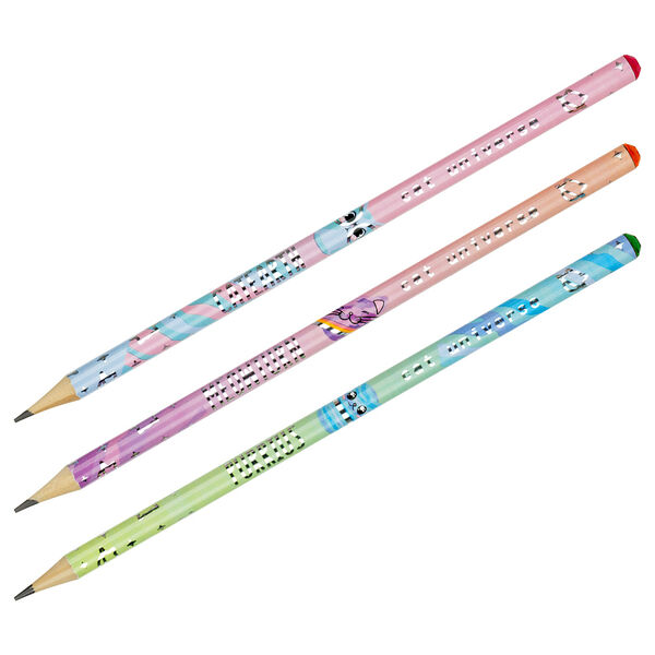 Карандаш чернографитный MESHU Meowspace, HB, заточенный, 1шт, в ассортименте