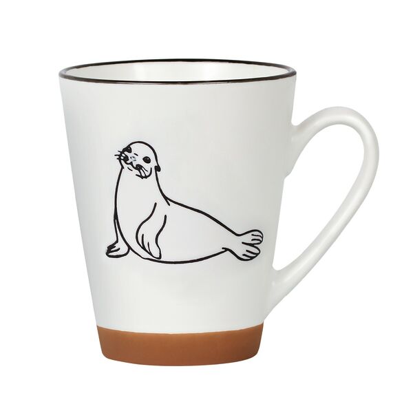 Кружка Esprado Animal с тюленем, 360 мл, фарфор