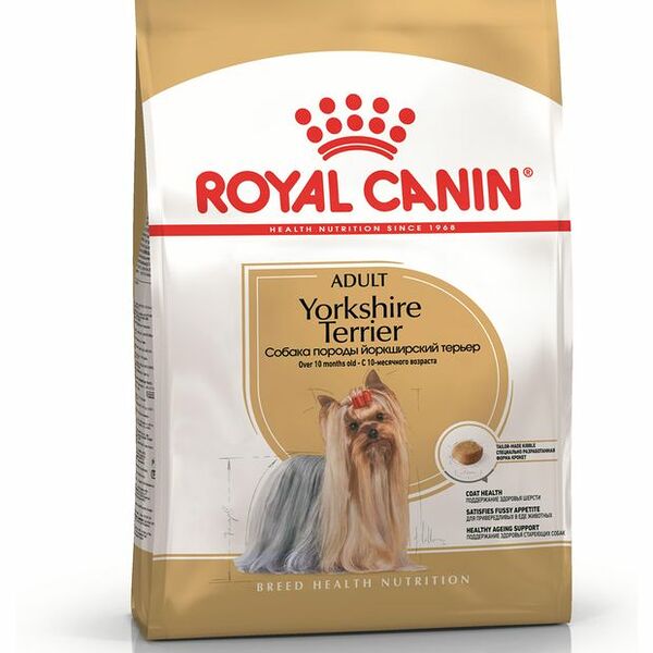 Корм для взрослых собак Royal Canin Yorkshire Terrier Adult сухой для породы Йоркширский Терьер от 10 месяцев, 3 кг