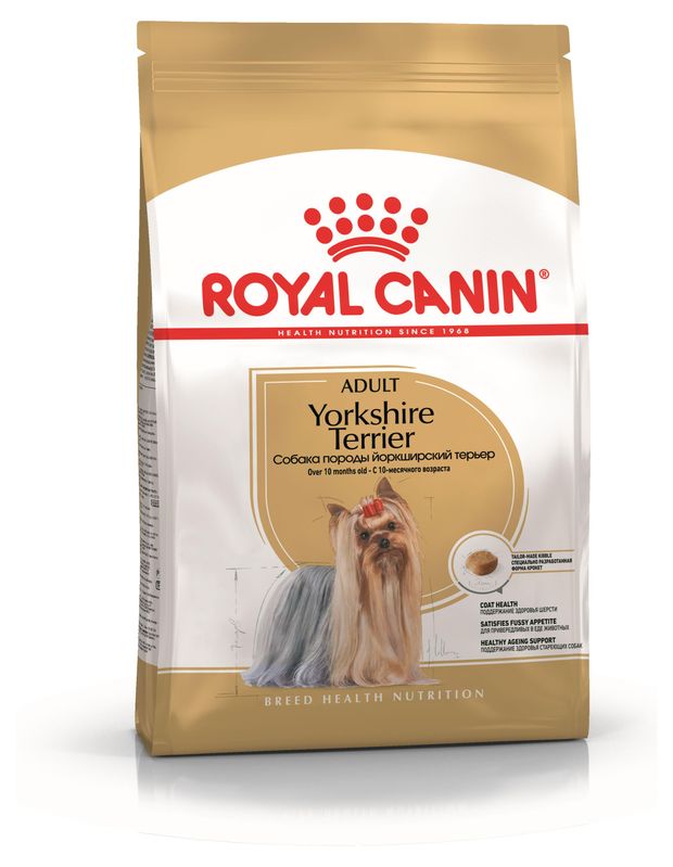 

Корм для взрослых собак Royal Canin Yorkshire Terrier Adult сухой для породы Йоркширский Терьер от 10 месяцев, 3 кг