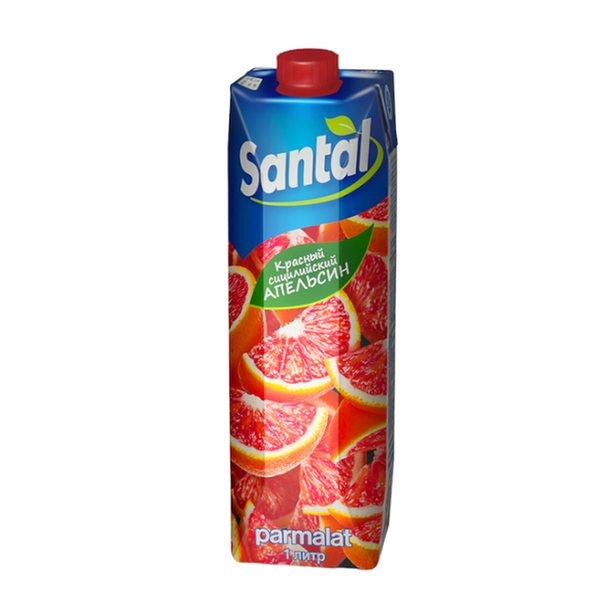 Напиток сокосодержащий Santal Красный сицилийский апельсин 1л