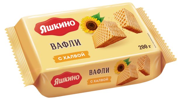 

Вафли Яшкино с халвой, 200г
