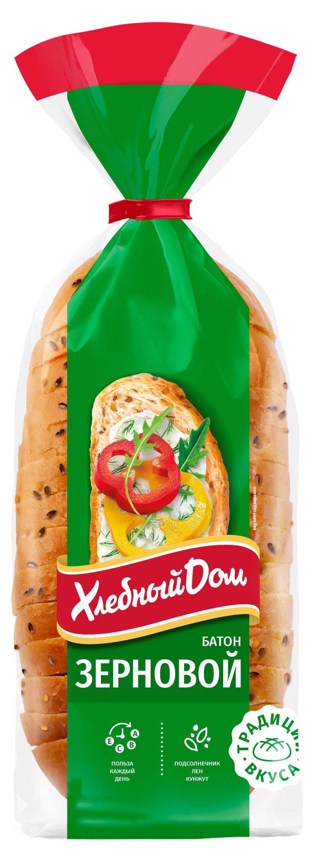 

Батон Хлебный Дом зерновой в нарезке 300 г