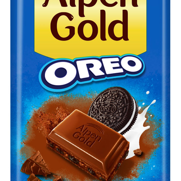 Шоколад молочный Alpen Gold Oreo с шоколадной начинкой, 85 г