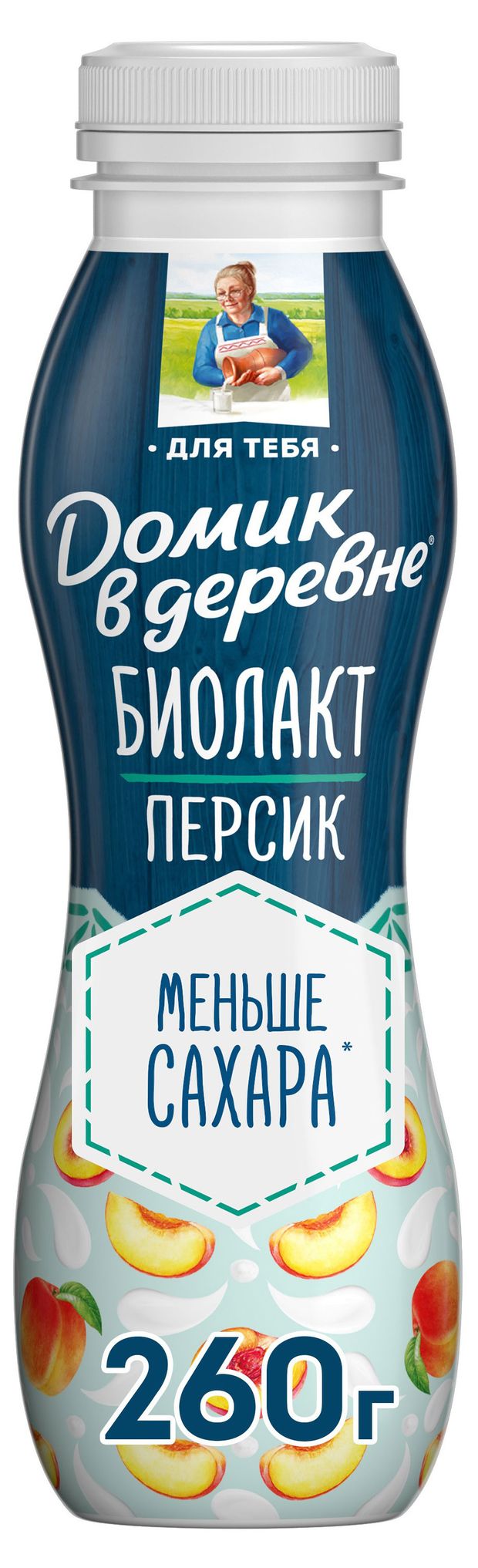 

Биолакт Домик в деревне персик 2.1% 260 г