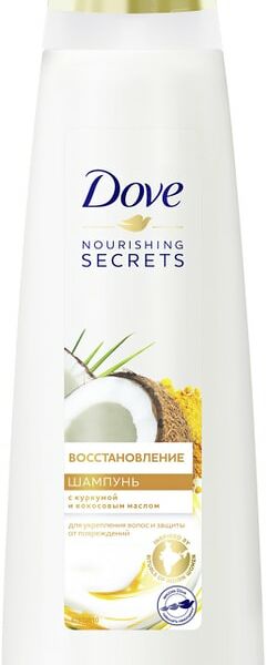 Шампунь для волос Dove Nourishing Secrets Восстановление с куркумой и кокосовым маслом для укрепления волос 380мл