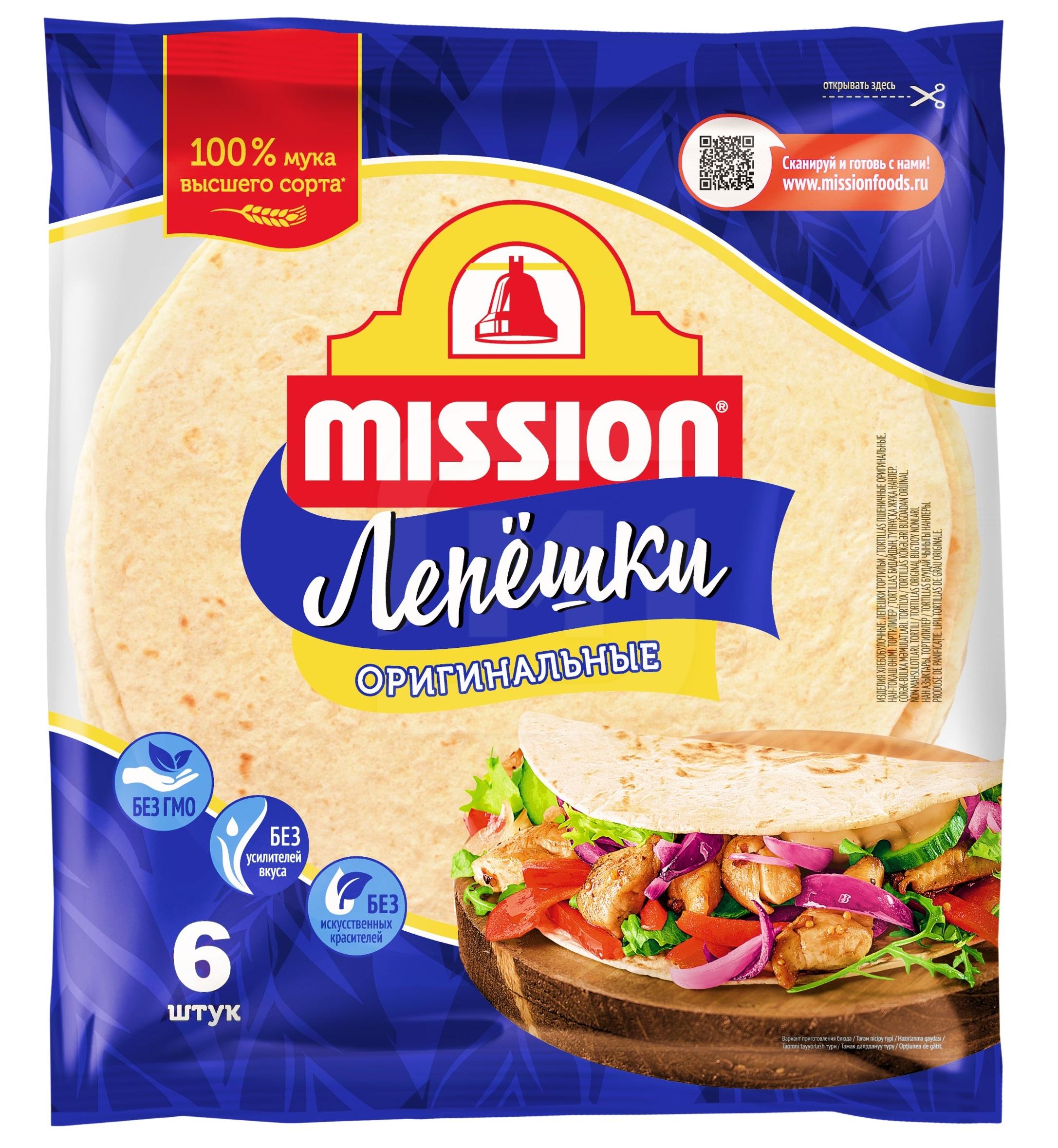 

Лепешки Mission Тортильи пшеничные оригинальные