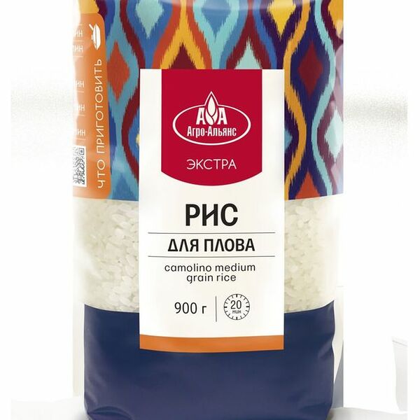 Рис для плова Агро-Альянс Экстра, 900 г