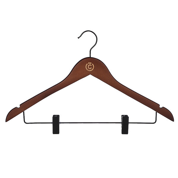 Всёгазин вешалка с клипсами, натуральное дерево, металл 45 см