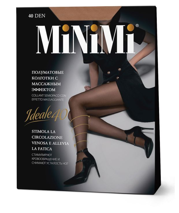 

Колготки женские MiNiMi Ideale цвет: diano/тёмно-коричневый, размер 3 (M), 40 den