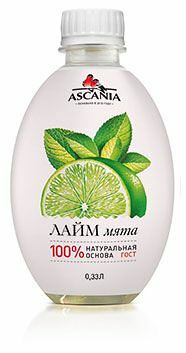 Напиток безалкогольный Ascania лайм-мята сильногазированный, 330мл
