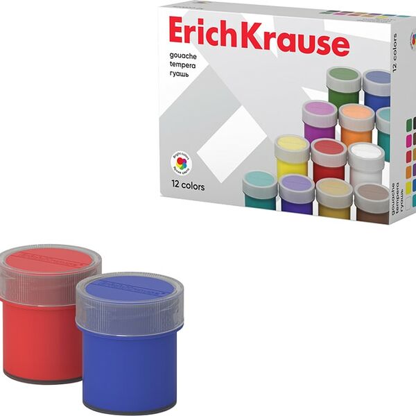 Гуашь ErichKrause 12 цветов