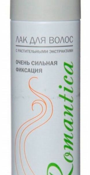 Лак для волос Romantica очень сильная фиксация с растительными экстрактами 145 мл