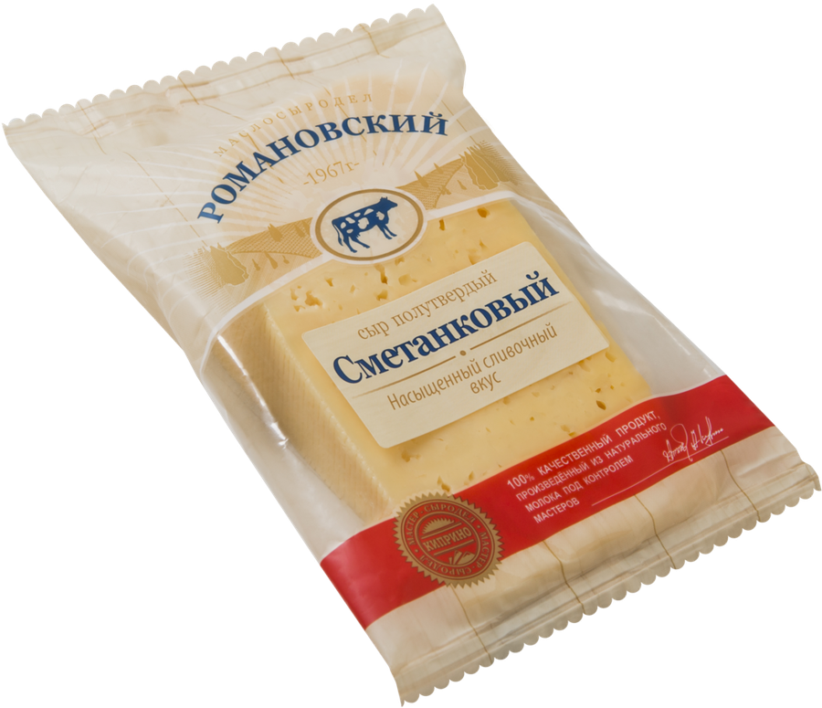 

Сыр Романовский Маслосыродел Сметанковый 50 % без змж, 180 г