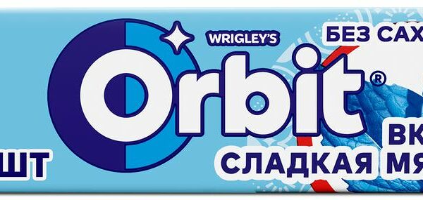 Жевательная резинка Orbit Сладкая мята подушечки 13.6г