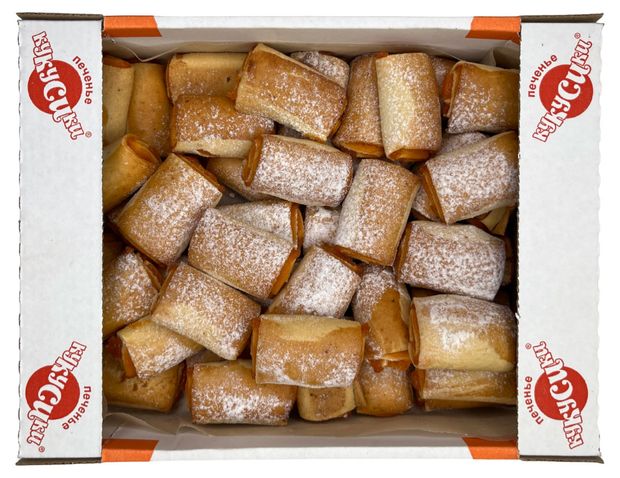 

Печенье сдобное Кукусики Рулетики с абрикосовым джемом 700 г