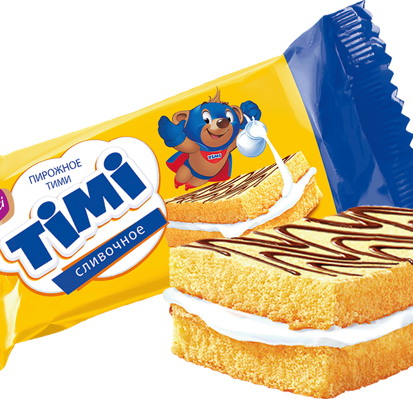 Пирожное Timi бисквитное сливочное