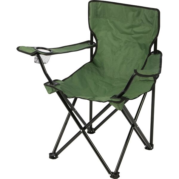 Кресло складное SS-01 с подлокотниками, 45х45х72 см, зеленое