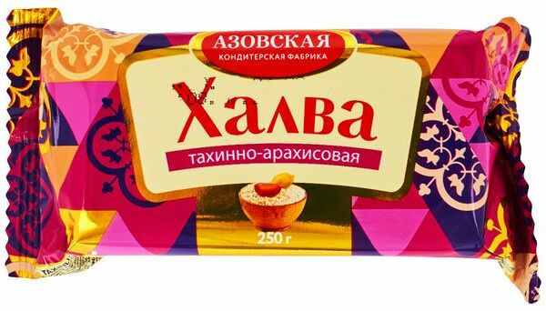 Халва Азовская КФ Тахинно-арахисовая 250г