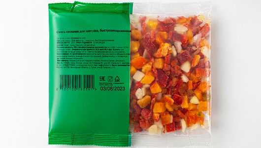 Смесь овощная для завтрака, быстрозамороженная