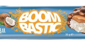 Батончик Boombastic в молочном шоколаде с кокосом, карамелью и хрустящим рисом 35гр