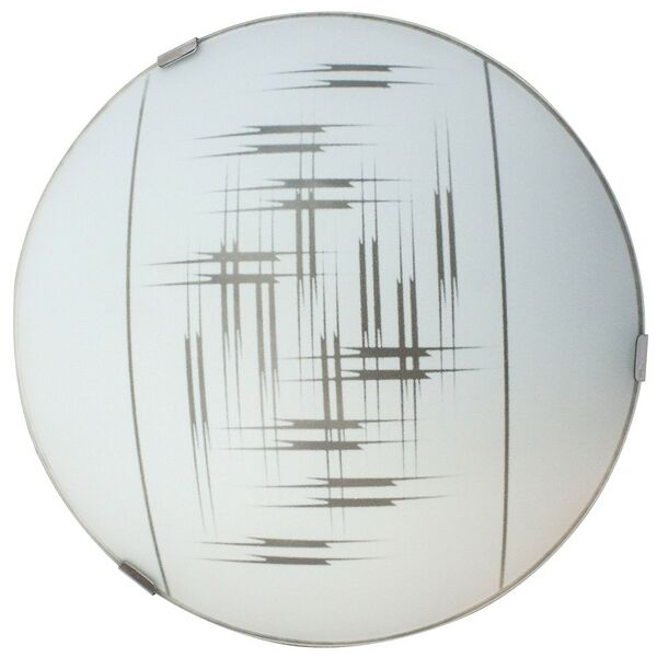 Светильник настенно-потолочный Элетех Элегант, 25.5х25 см, Е27, 60 Вт, матовый белый