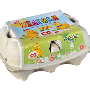 Яйцо куриное Жёлтики С0, 6шт